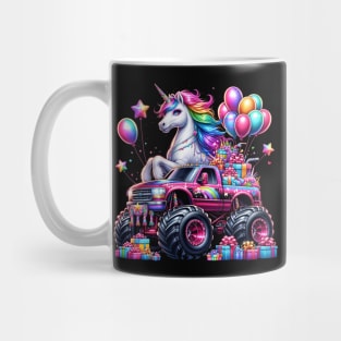 Monster Truck Unicorn Birthday Party Monster Truck Girl Mug